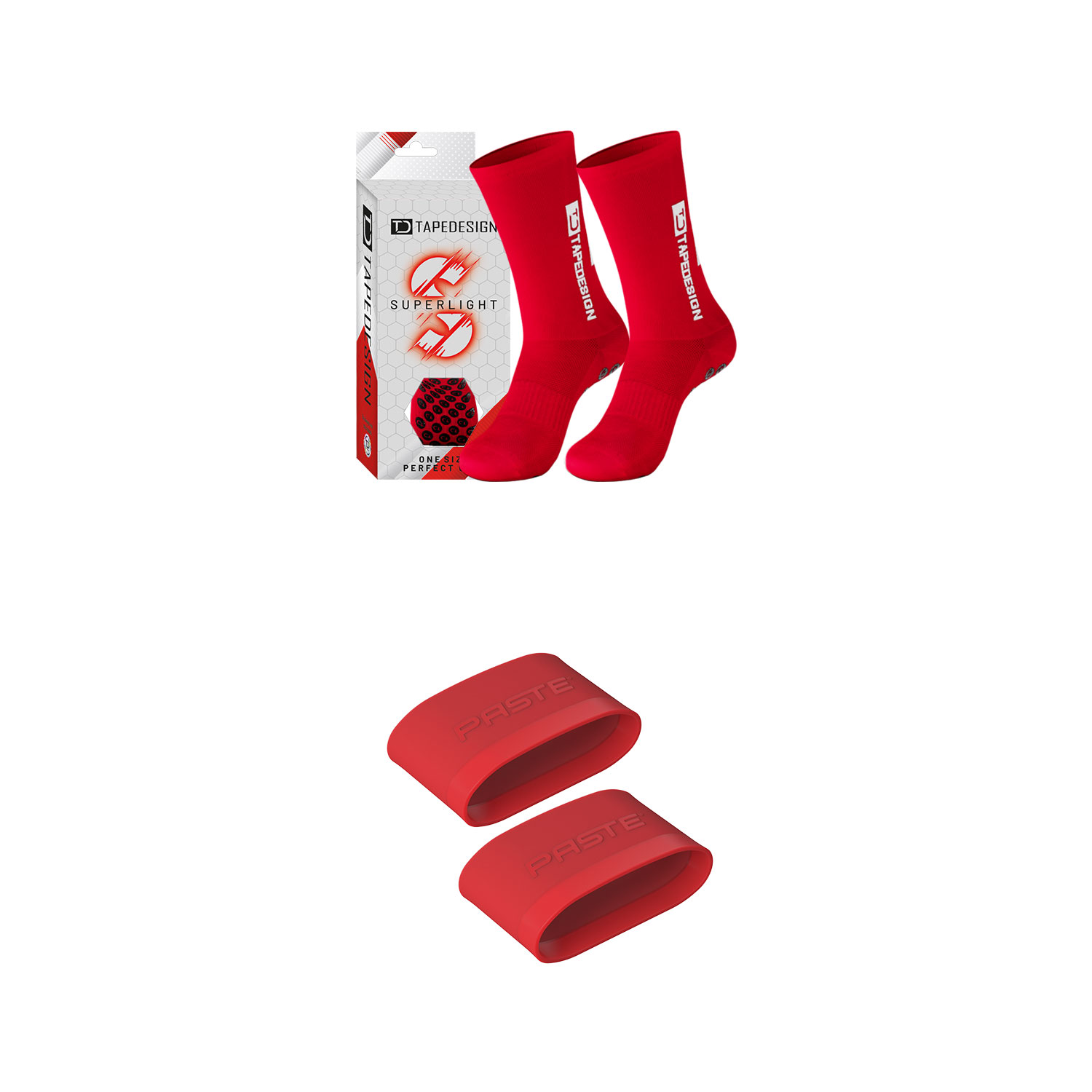 Tape Design Grip Socks - Suitable For Football, Basketball, Netball