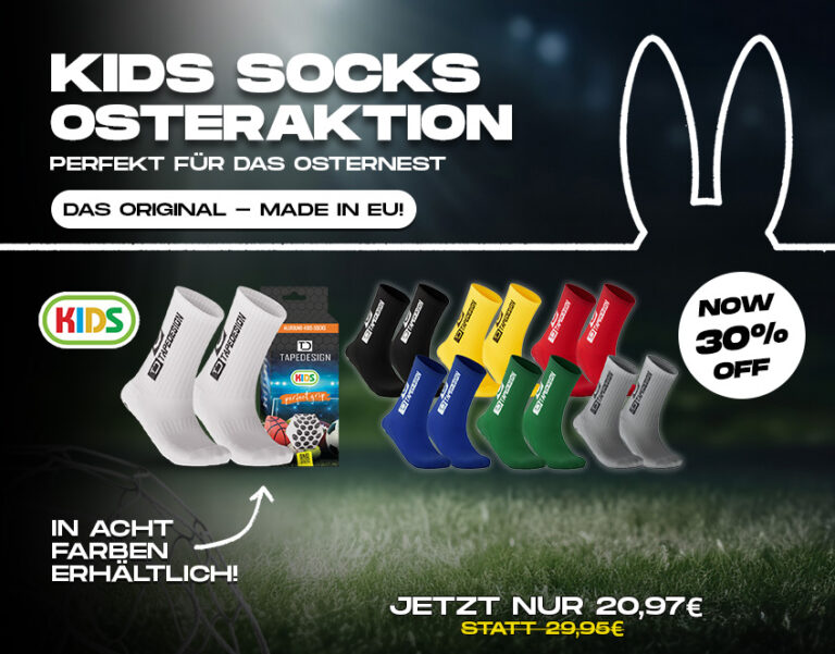 Tape Design Grip Socks - Suitable compatible Football, Basketball, Netball,  Tennis